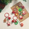 Christmas Gift Keychain Cartoon Santa Claus Gingerbread Man Pendant Key Ring Backpack Hanging Decoration Xmas New Year Gift