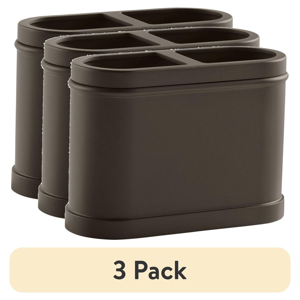 

3 Pack Metal Toothbrush Holder Sleek Bathroom Organizer Durable Space Saving Design Ideal Electric and Traditional Toothbrushes United States