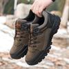 Lace-up Sneakers Men's Flat-heeled Tooling Shoes Spring and Autumn Construction Site Fashion Mountaineering Shoes