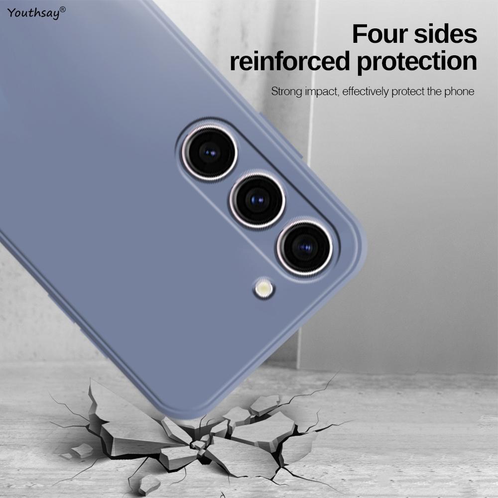 For Samsung Galaxy A27 Case Cover Samsung Galaxy A27 A37 A57 A17 Funda Coque Soft Original Liquid Silicone Back Case Samsung A27