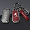 Zine Alloy Car Remote Key Case Shell Cover Protection Fob For Peugeot 208 2008 301 308 508 5008 RCZ Keychain Styling Accessories