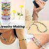 2400Pcs Polymer Clay Bead Treasure Making Bracelet Necklace Diy Jewelry, Soft Pottery Kit