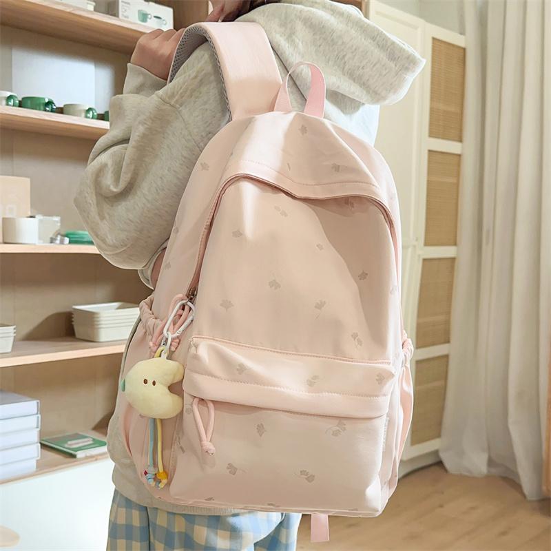 Student's Large Capacity Schoolbag Women's Embroidered Backpack