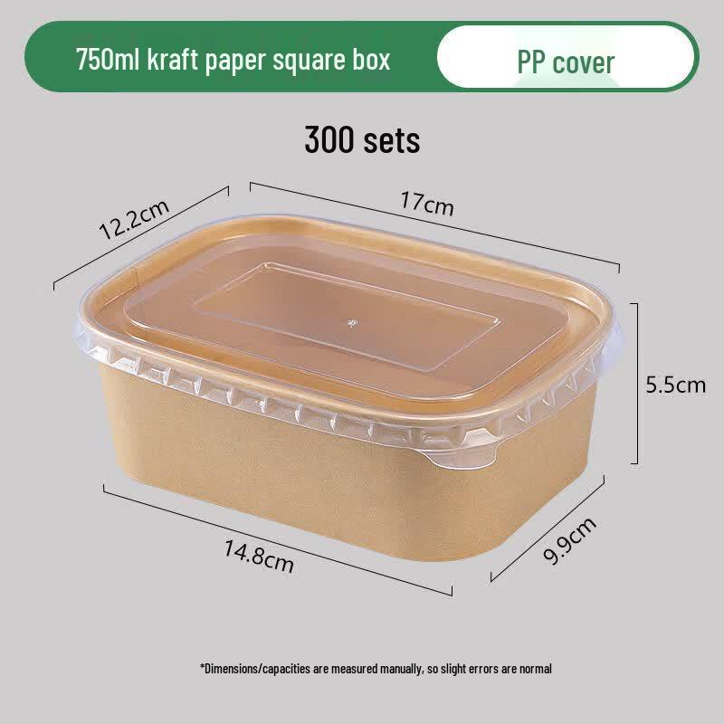 Disposable Kraft Paper Takeout Lunch Box