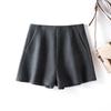 Women's High-Waist A-Line Woolen Shorts