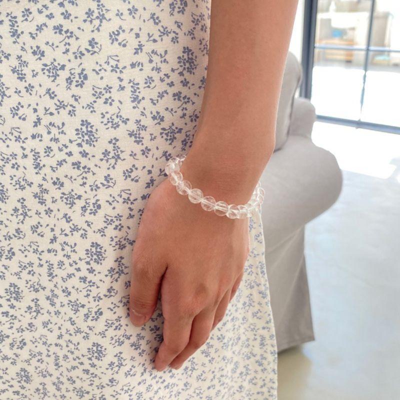 

BM Браслет Новинка Женский Браслет из Бусин Сердце Сердце Океана Жемчужная Подвеска Стиль Инс Нишевый Стиль Brandy Melville Transparent stretch cord bracelet