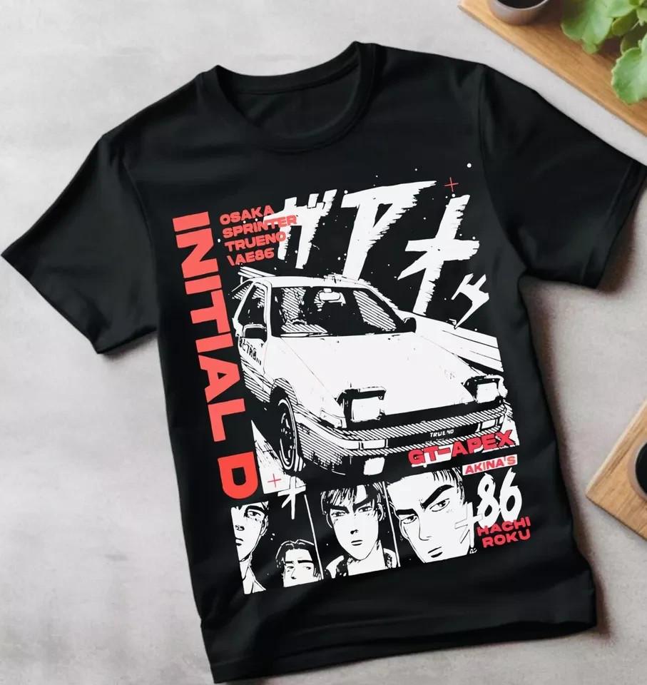 Initial D Itsuki Fujiwara T-Shirt Anime Manga Movie Unisex Shirt All Size M