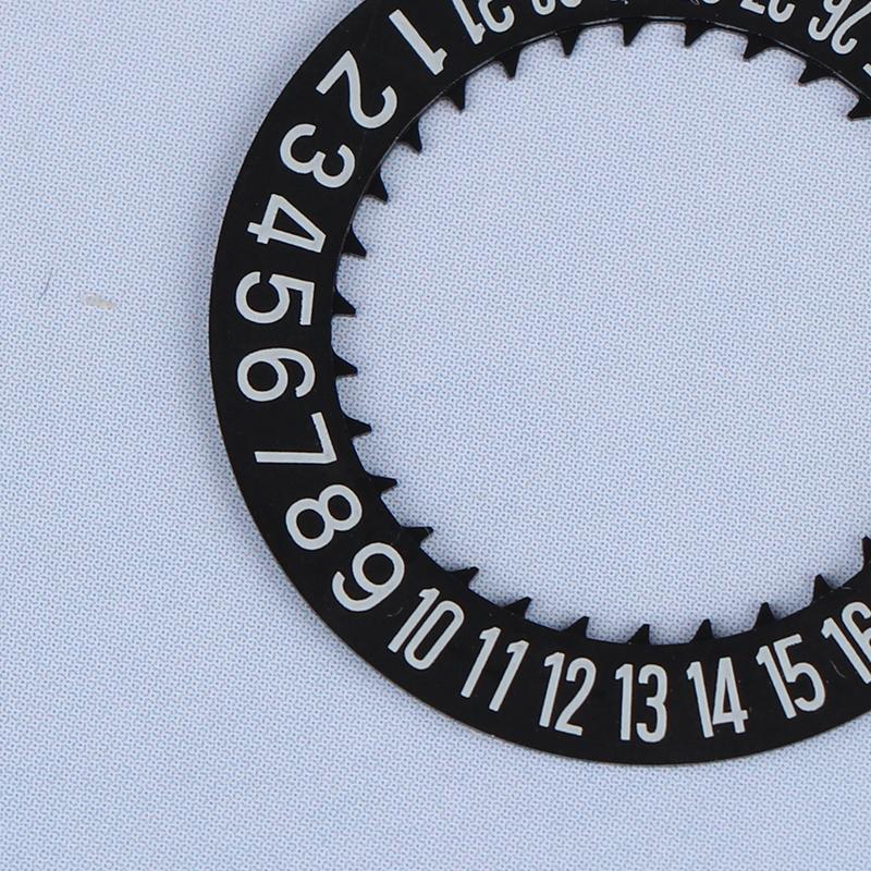Watch Date Dial Fits Nh34-Nh35 Movement Black White Red Orange 3-Digit 6-Digit Automatic Mechanical Movt Day Date Dial Wheel