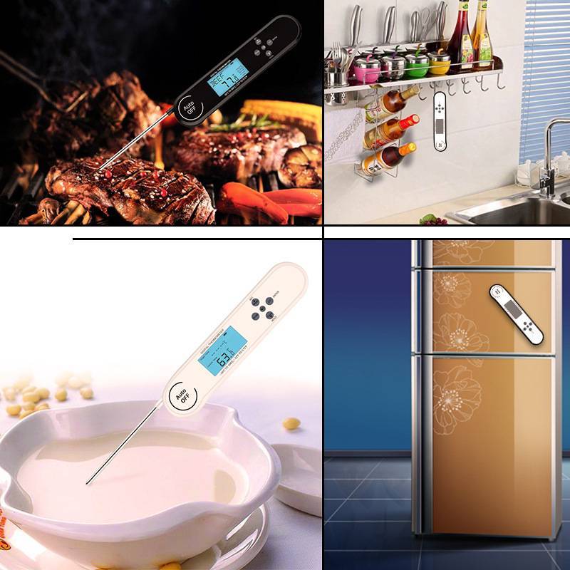 Digitales Lebensmittelthermometer mit Design für Grill- und Kochbegeisterte