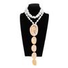Exaggerated Boho Molten Metal Pendant Fashion Charm Style Necklace  Daily