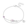 S925 Silver Double Layered Cute Pet Bracelet Chain Link Women Bracelet Jewelry Party Trendy Anniversary Gifts