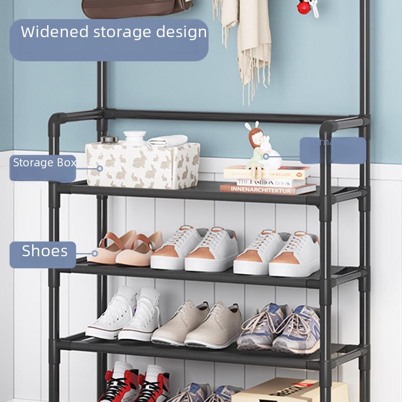 Suport pentru pantofi și pălării cu mai multe straturi care economisește spațiu pentru ușă - Soluție de depozitare economică