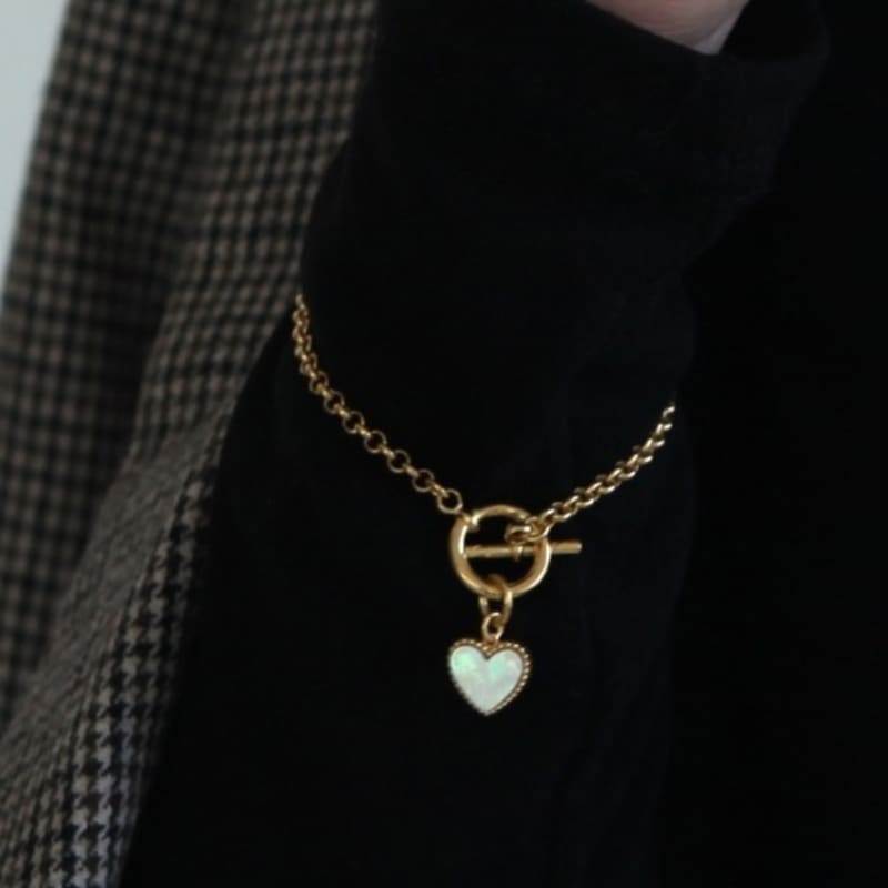 MCCOII SHELL HEART BRACELET