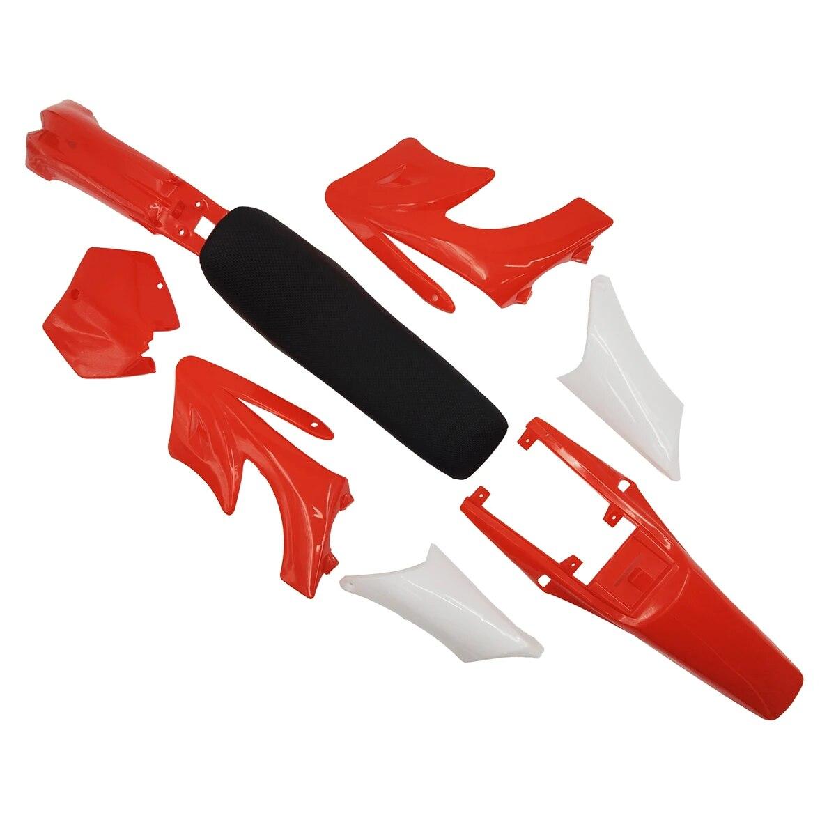 

7 цветов Apollo, пластиковые обтекатели, обвесы, переднее крыло с номером лицензии с подушкой сиденья для 47cc 49cc Apollo Mini Dirt Bike красный