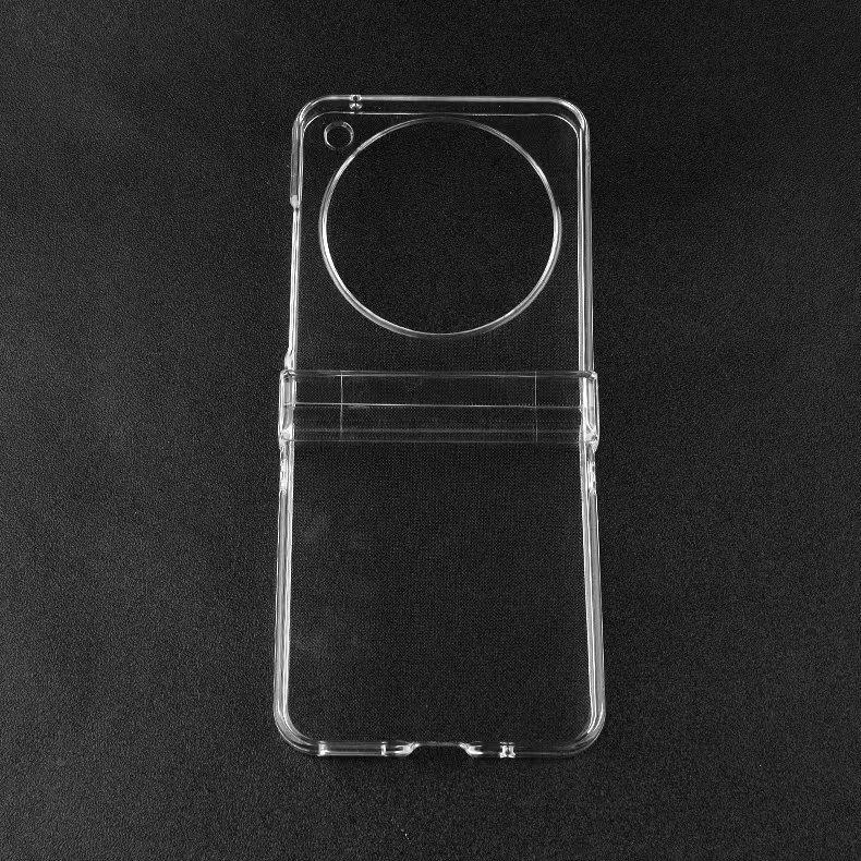 Applicable to ZTE LiberoFlip transparent mobile phone case three-piece glossy PC hinge all-inclusive material case wholesale