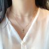 Design Gift Metal Clavicle Chain Women Pendant Necklace Korean Style Jewelry Double Layer  Choker
