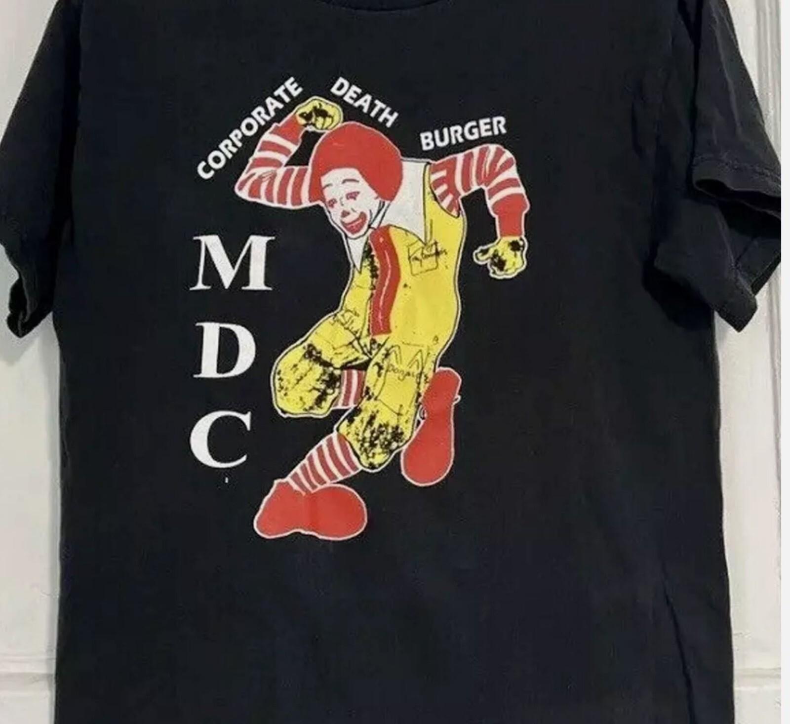 MDC PUNK ROCK BAND ALBUM BLACK T-shirt S5xl L