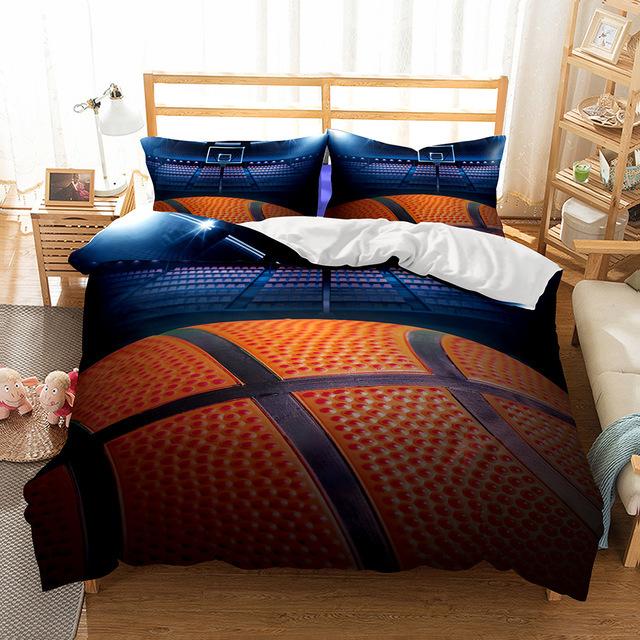 Digital Printing Quilt Set Three-Piece Basketball Football Baseball Series Processing Clearance