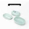 Churong Light Green 3-Layer Soap Box (2-Pack)