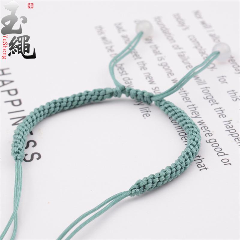 Pixiu Corn Knot Luck Bracelet with Safety Buckle and Beads DIY String Rope