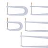 5 Pieces Instrument Beam Clamps Production and Repair Tool Aluminum Replacement Parts Bracing
