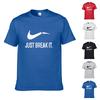 It Just Break Tshirt Men Streetwear Funny Summer Cotton Print Shirt Tops Tee