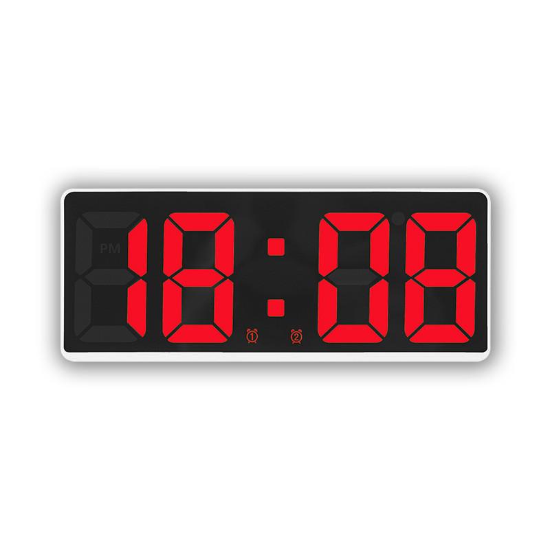 Modern Minimalist Digital Led Alarm Clock For Bedroom Decor With Temperature And Calendar Functions
