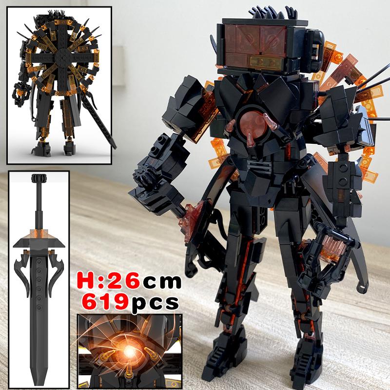 Christmas Toys Skibidi Toilet The Audio Man and TV Titan Man Speakerman Moc Building Blocks For Toys DIY Bricks Toy Set