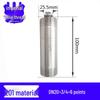 201/304 Stainless Steel Double-Ended Stud, 100mm, External Double Thread, DN15 20