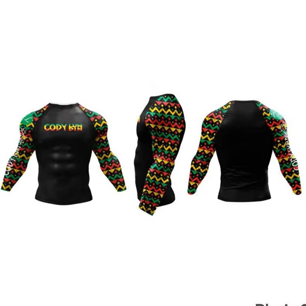 Muay Thai Kickboxen Boxen MMA UFC Shirt Slim Athletic Fit Langarm Rundhals Gym Unisex Herren Damen Fitness Workout Schnelltrocknend Druck Trainings-Tee