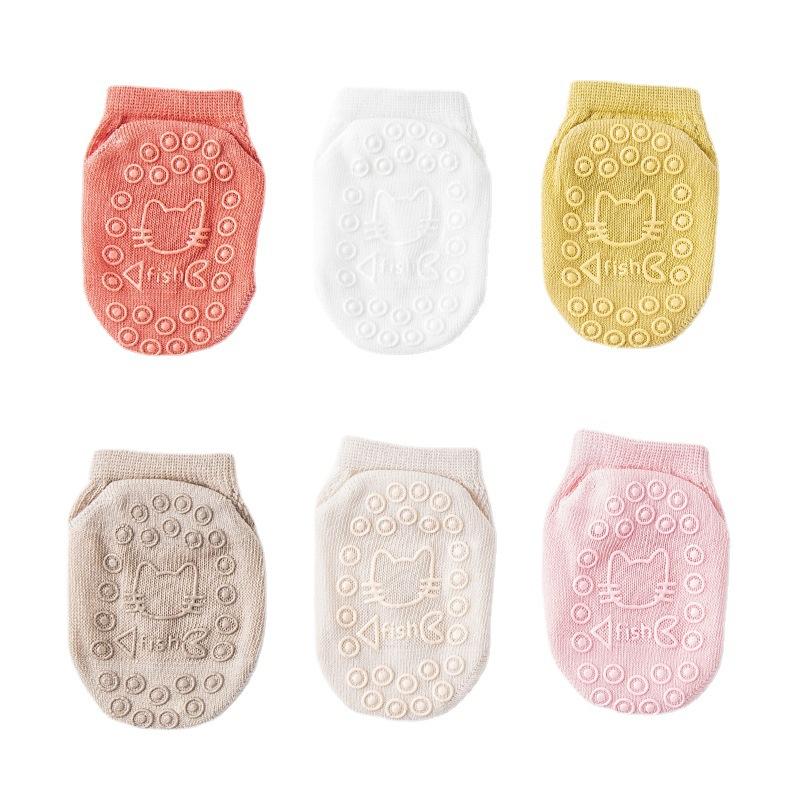 Kids Babys Floor Socks Cotton Thin Breathable Toddler Socks Indoor Car Print Anti-slipping Socks Infant Baby Girls Non-slip Sock