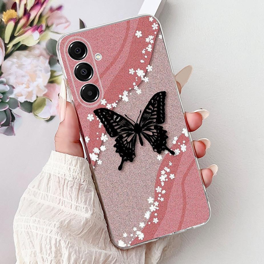 For Samsung Galaxy A17 5G Case SM-A176B New Cat Butterfly Painted Cover Soft Slim Phone Case For Samsung A17 A 17 5G Fundas Bags