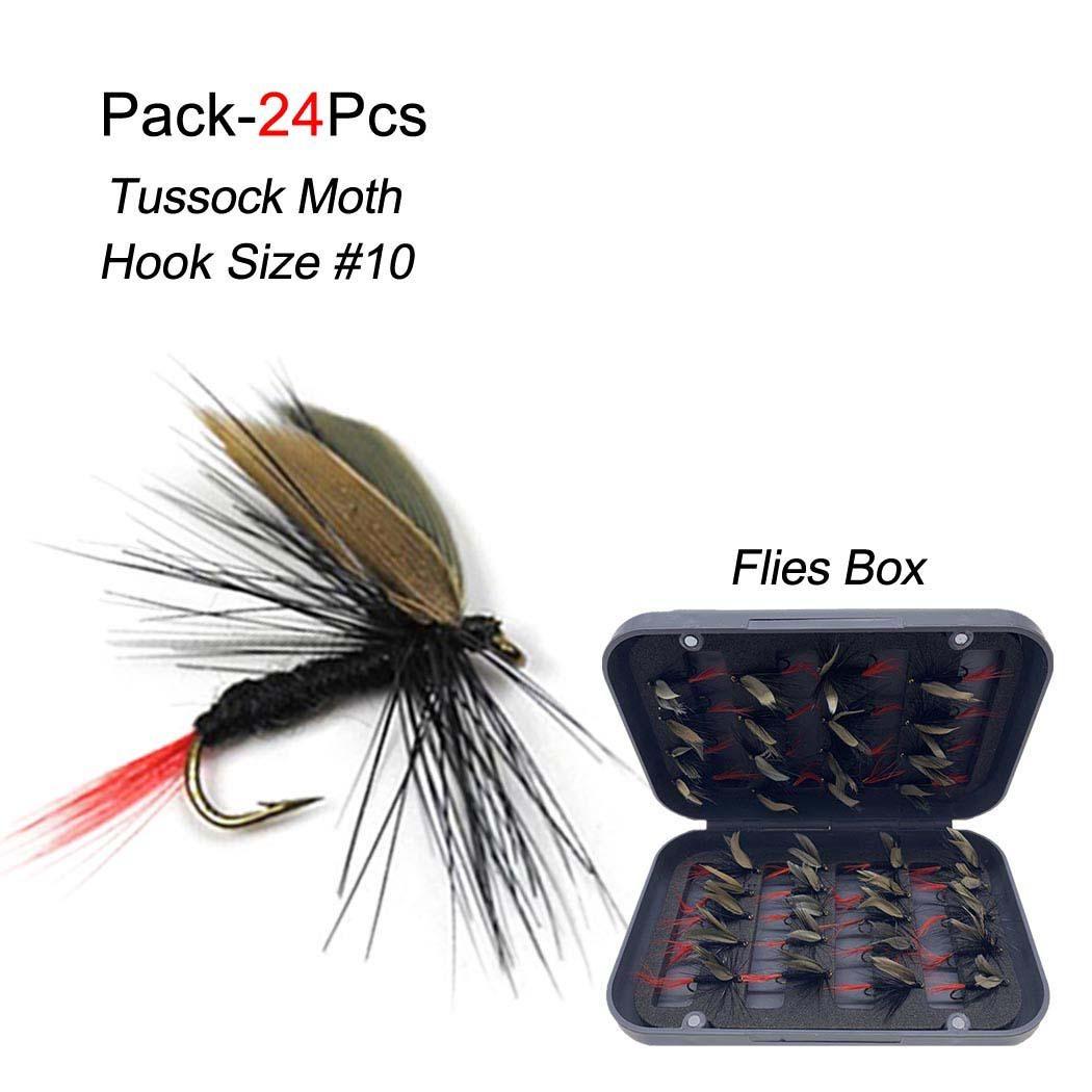 

24 шт./кор., рыболовная приманка, насекомые, разные стили, лососевые мухи, форель, сухая нахлыстовая приманка Style 4/24Pcs