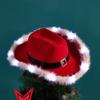 Light-up Cowgirl Cowboy Hats for Women Men Thick Fabric Cowboy Hat with Led Brim Christmas Jazz Felt Hat Casual Hats