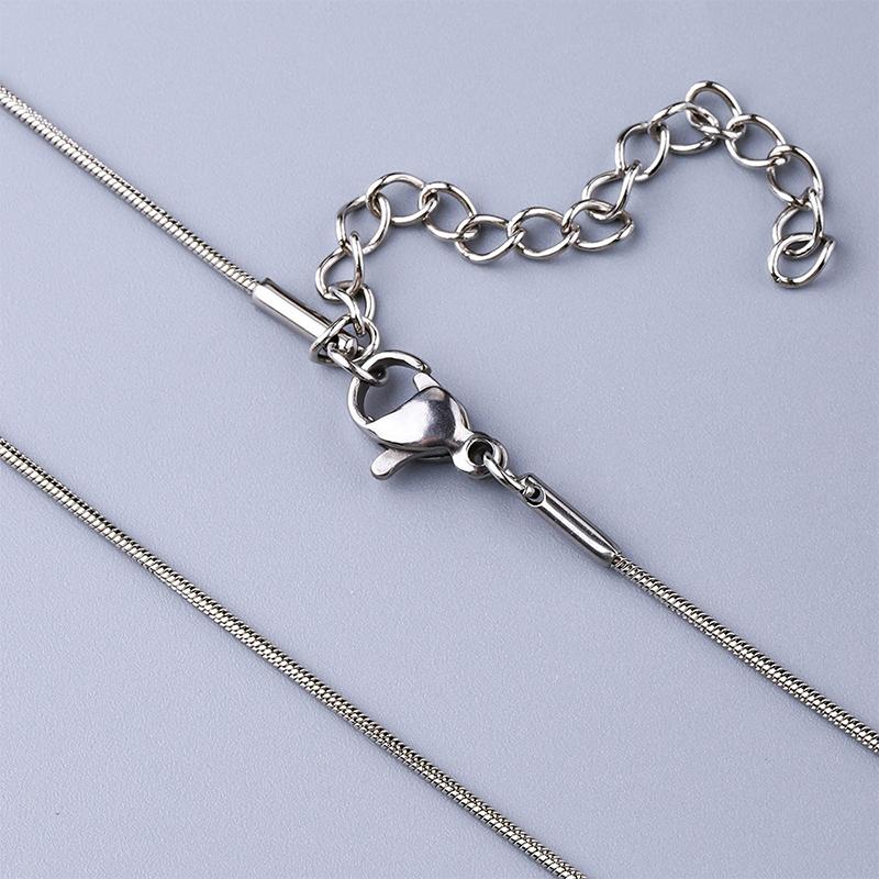 0.9/1.2/1.5/2.0Mm Stainless Steel Necklace For Men Hip Hop Titanium Steel Square Snake Chain Necklace Jewelry Accessories