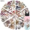 50PCS Retro Dried Flower Gypsophila Transparent PET Stickers DIY Phone Case Skateboard Water Bottle Decor Toy Sticker Pack