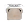 Fashion Bear Ear Fur Cap For Women Fur Hat Autumn and Winter Fur Hats Mongolian Hat Brimless Plush Fluffy Skiing Riding Warm Cap