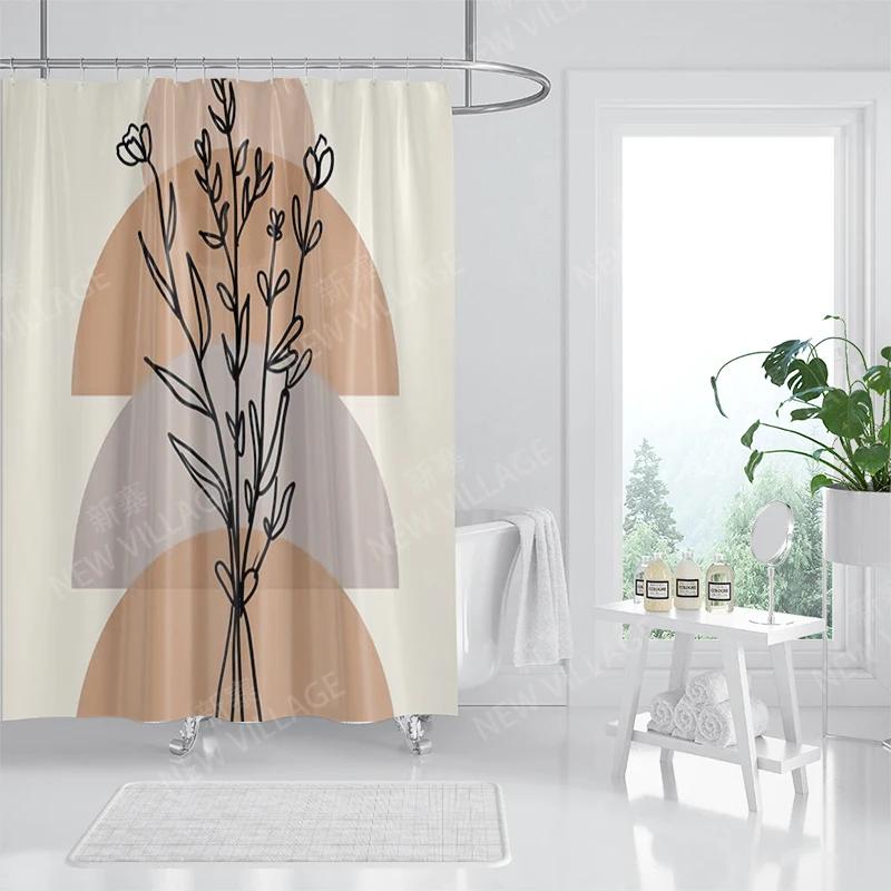 Waterproof Fabric Shower Curtains Bathroom Curtain Accessories 180x200 Bath Curtain for Shower 240*200 Nordic Boho Decoration