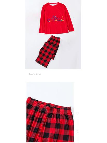 Europe & America Christmas Atmosphere Long Sleeve Pajama Set for Couples