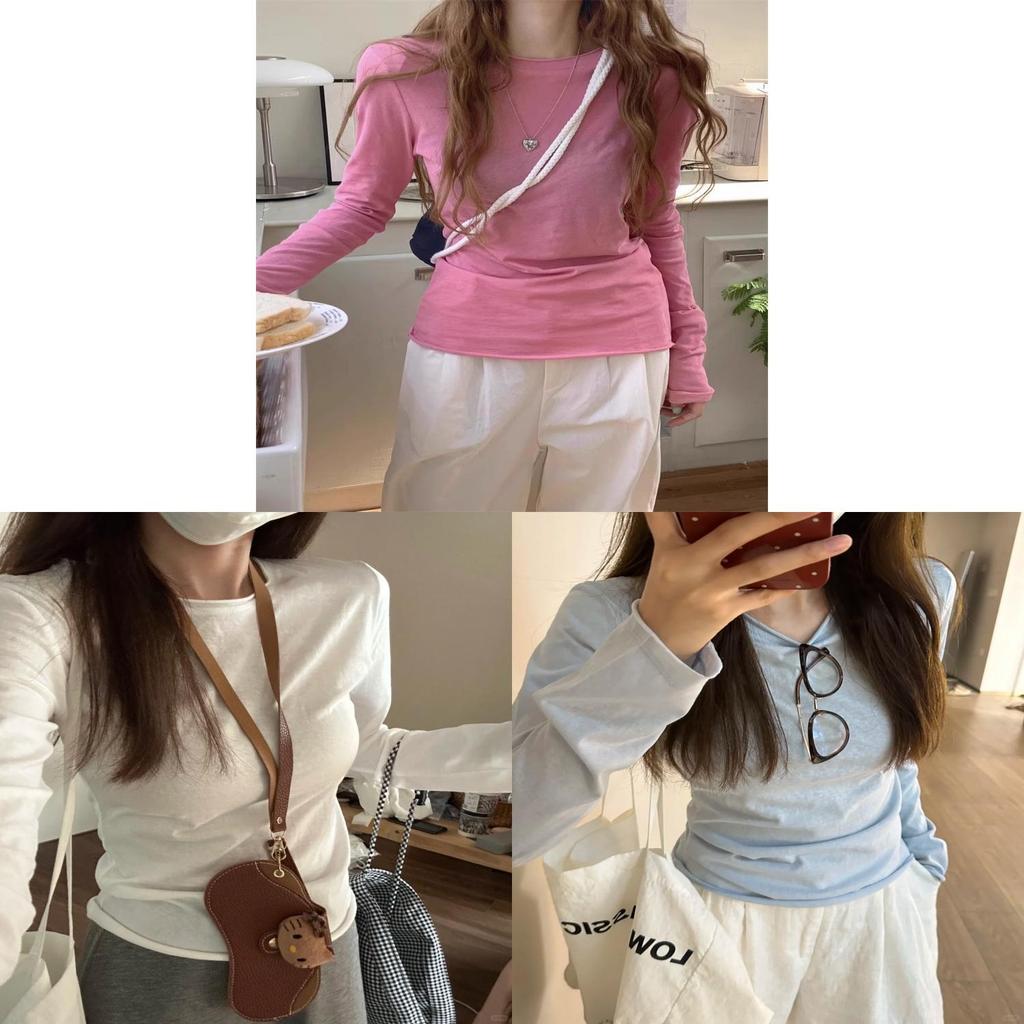 Casual Spring Womens Cotton Long Sleeve T Shirt With Sun Protection For Office Wear