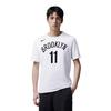 Nike X NBA Collaboration Brooklyn Nets Kyrie Soft Comfortable Skin-Friendly Versatile Short Sleeve T-Shirt Unisex Tops White CV8504-109