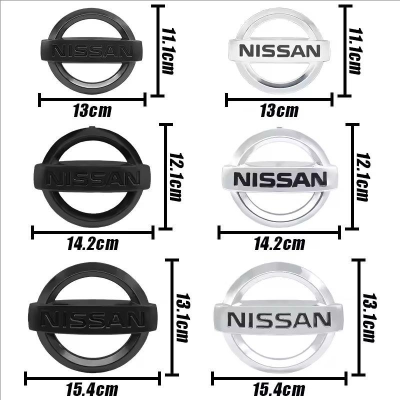 1 pz 3D Nissan vecchio ABS 13cm 14cm 15cm Logo anteriore auto Griglia anteriore Cofano auto anteriore Adesivo emblema Styling Accessori
