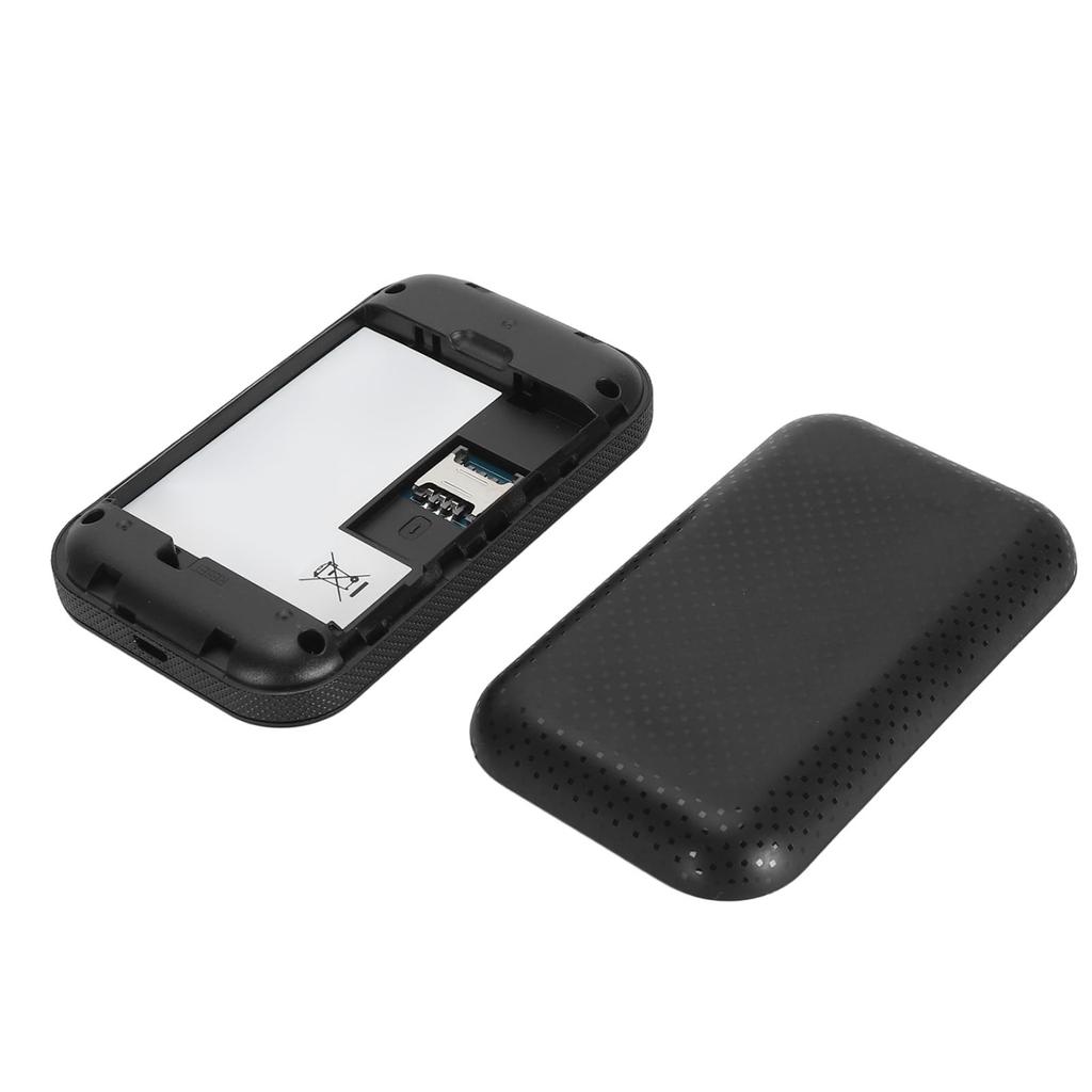 Tragbares 4G-WLAN mit Farb-Download-Geschwindigkeit von 150 Mbit/s für Geschäfts- und Outdoorreisende, Bildschirm, 3650 mAh, Autos, Reisende, (Schwarz)