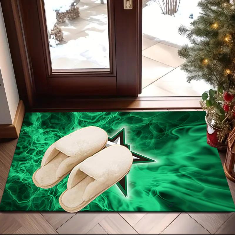 Dallas Hockey Team Area Rug Suitable for Indoor And Outdoor,Carpets for Kitchens, Homes, Offices, Living Rooms,Home Decor,Christmas Gift