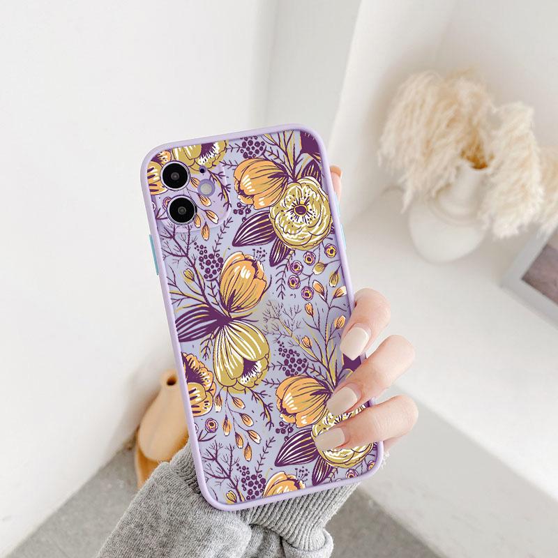 

Flower Plant Phone Case for iphone 16 11 12 13 14 15 Pro Max for iphone X XS MAX XR 7 8 Plus Back Shockproof Cover Funda Shell iphone 11