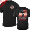 American Flag Christian TShirt Kneel Soldier Print Oversized Heavy Cotton USA Patriotic Military Streetwear