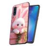 A Cute Rabbit With A Purple Hat Case for Samsung Galaxy A10s A50 A50s A02s A03s A20 A30 A20e A70 A70s A20s A30s A10 Black Cover