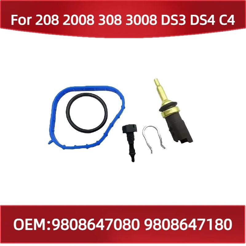 9808647080 9808647180 For Peugeot 208 2008 308 3008 for Citroen DS3 DS4 C4 1.6T water Outlet thermostat ass Repair components