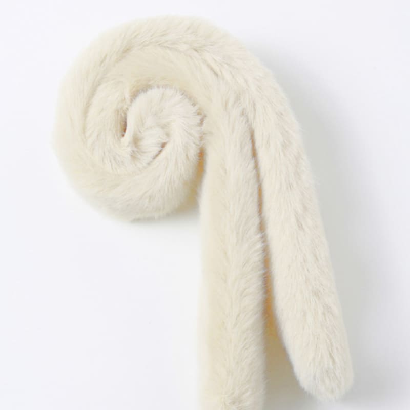 LALA Päls Scarf Petite-Elfenben