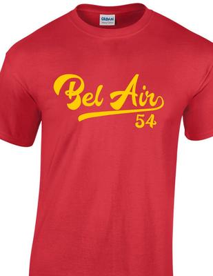 Bel Air 54 Tail Script T-Shirt 1954 American Lowrider Car Tee All Colors